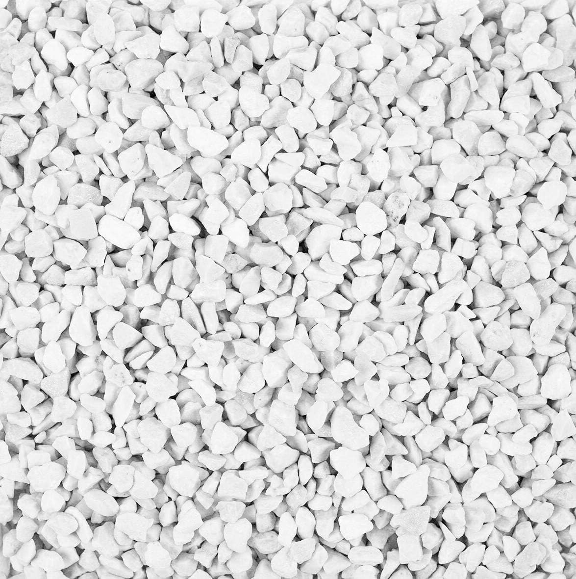 Ghiaia Bianco 1,5/25KG - Ghiaia per Acquario - Sassolini Decorativi per Vasi - Sassi Decorativi per Vasi - Ghiaia per Vasi - Sassolini per Acquario - Ghiaia per Giardino, ZEN (1,5 Kg Sacco)