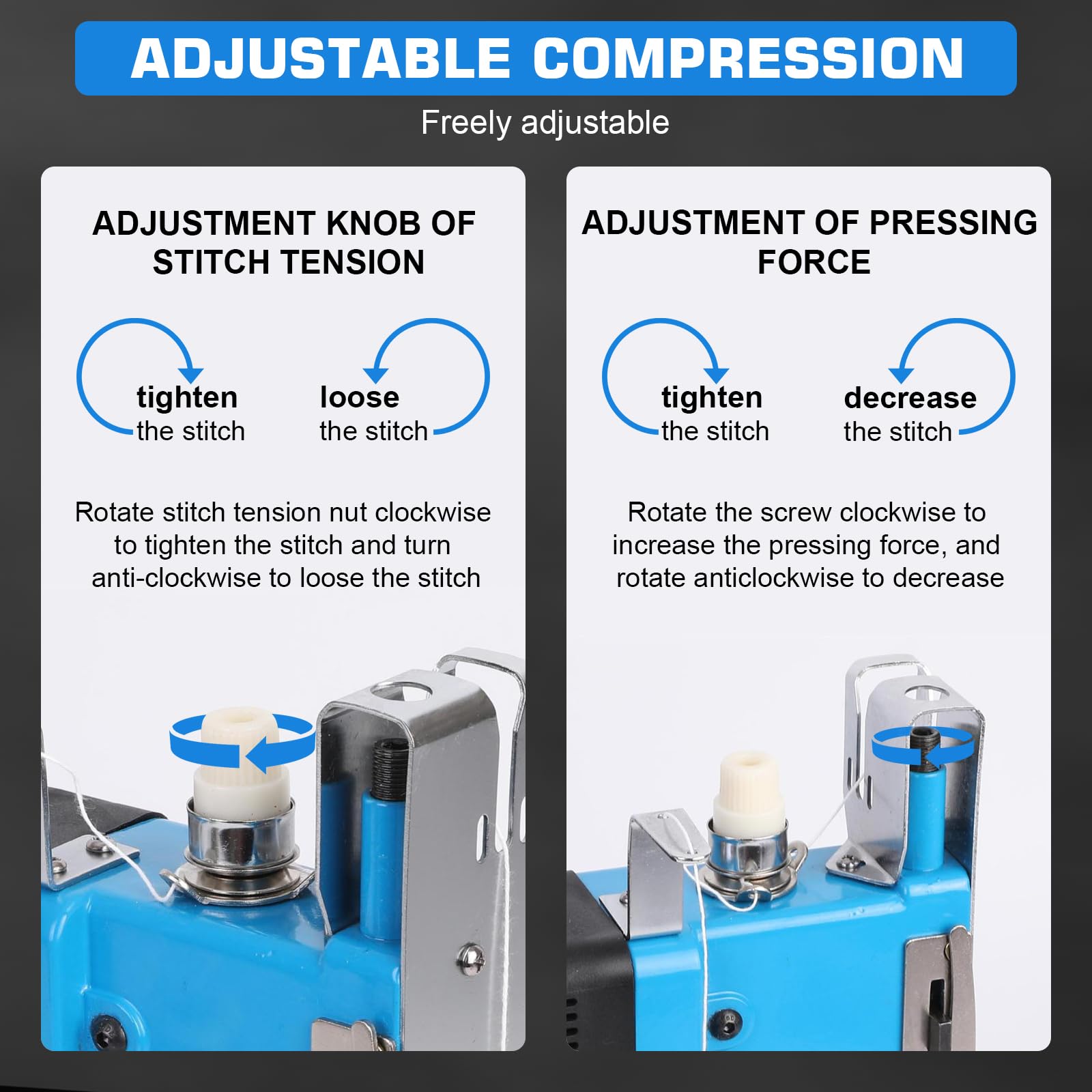Draagbare naaimachine, accu, zaknaaimachine voor Makita 18 V accu