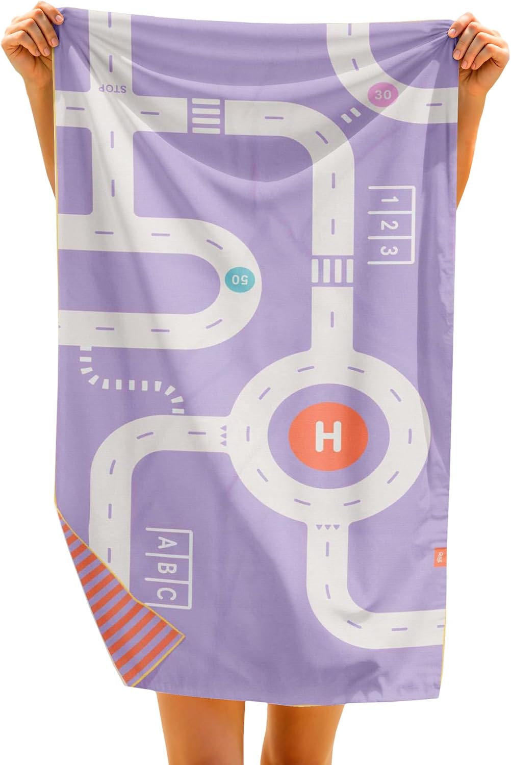 QUUT Play Towel Medium Road Lavender