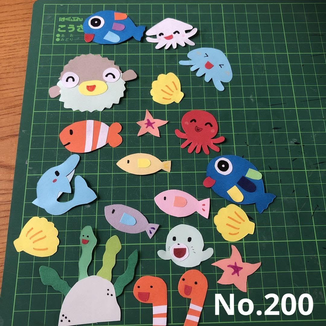 Amazon.co.jp: 海 壁面飾り 夏 画用紙 小さめ No.200: ホビー