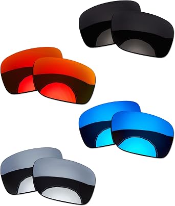 4 Pair Replacement Sunglass Lenses compatible with Ray-Ban Meta Wayfarer RW4006 50mm POLARIZED