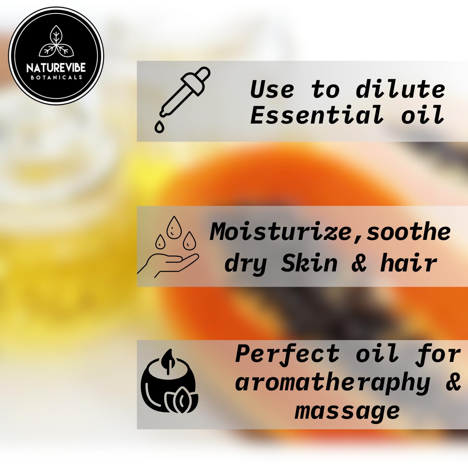 Naturevibe Botanicals Papaya Oil 32 Ounces | 100% Pure and Natural | Great for Skin Care and Hair Care - Image 2