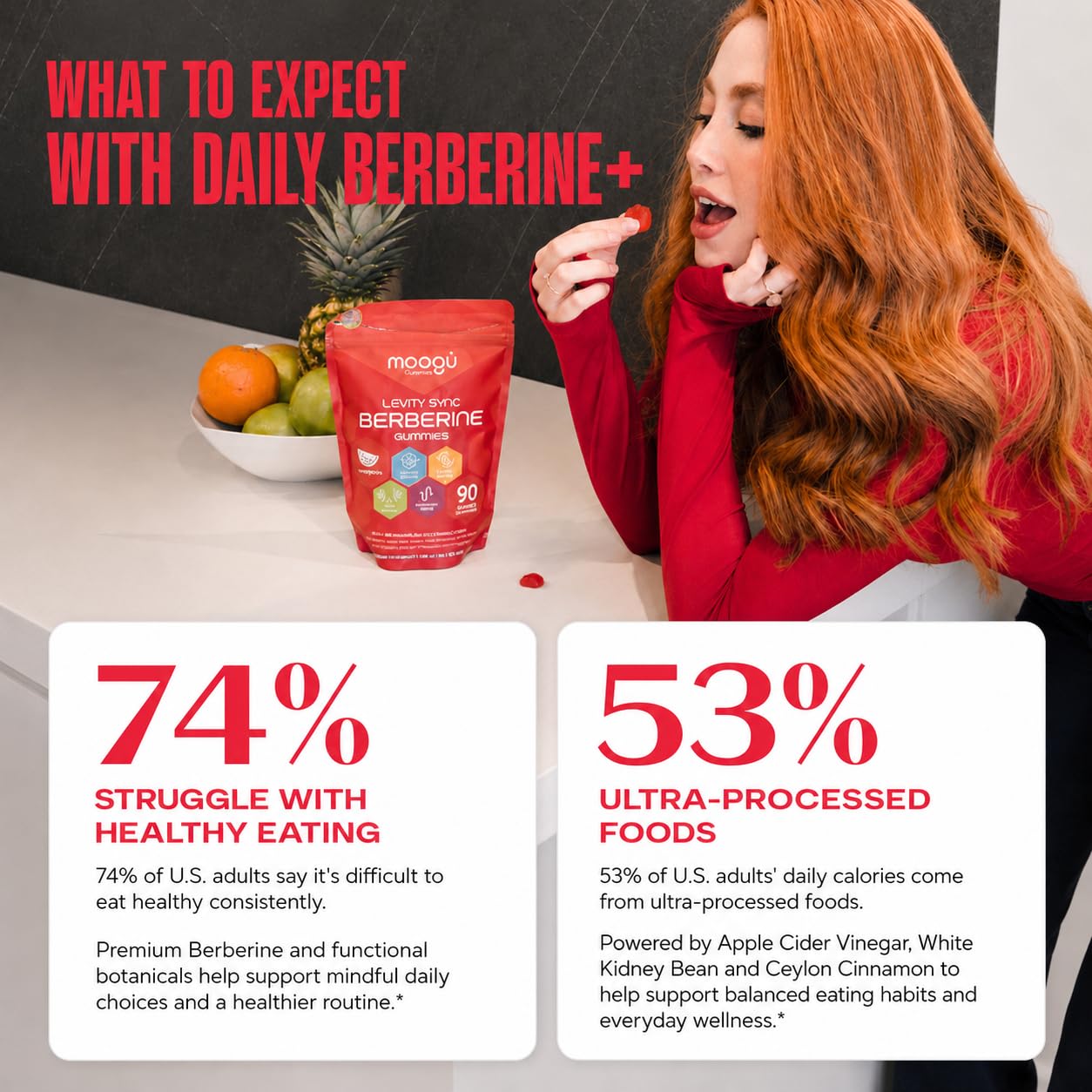 Berberine 3000mg Gummies - UL Certified - Craving Support & Ceylon Cinnamon — Amazon image 3