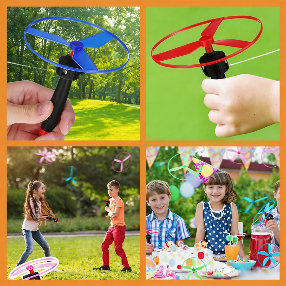 5 Piezas Juguete Disco Volador, Discos Voladores, Juego Volador Rotor, Juguete Disco Volador Con 5 Lanzadores Y 10 Discos Para Niños A Partir De 3 Años