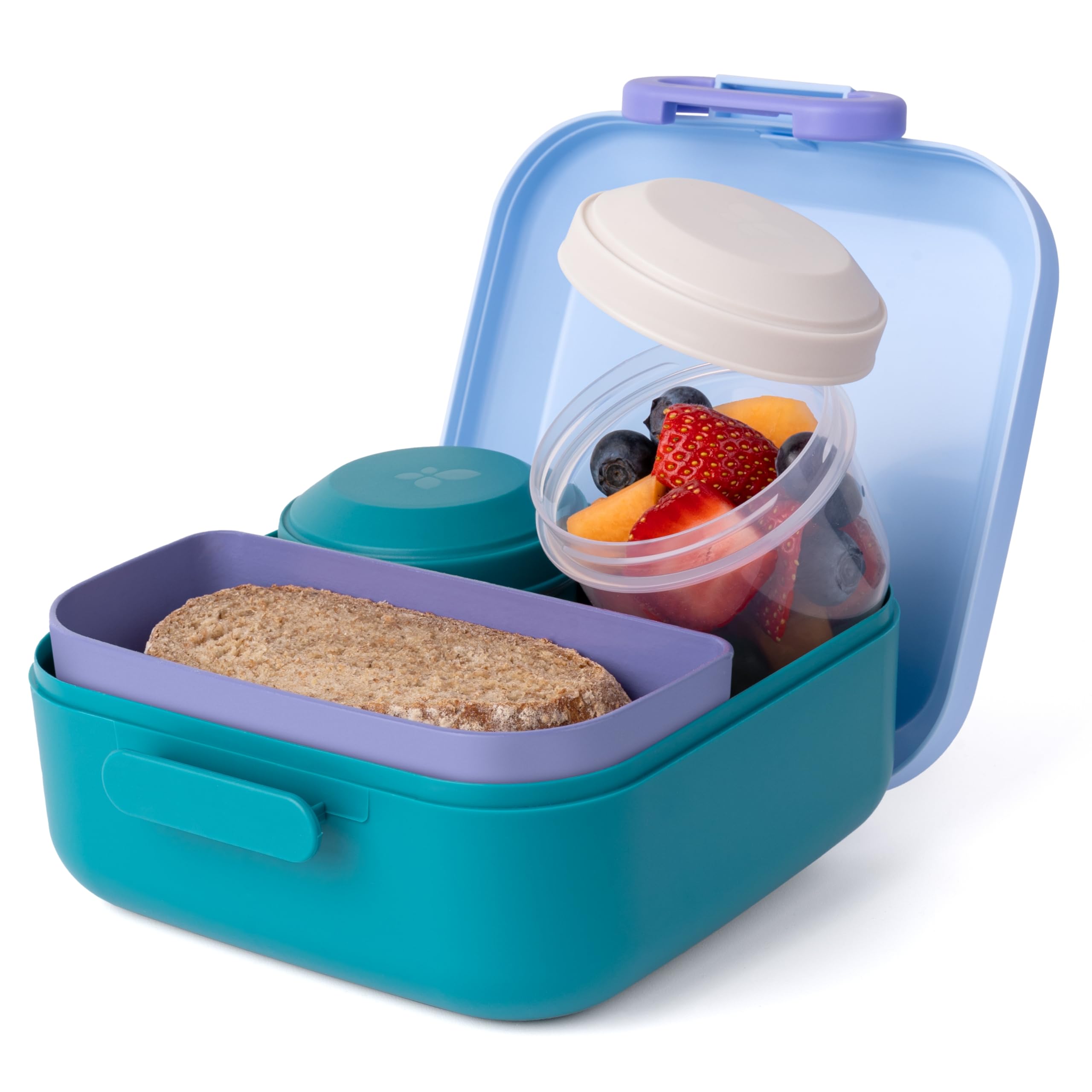 Bento Lunch Box Enfant avec Compartiments et Boîte à Goûter Colorée