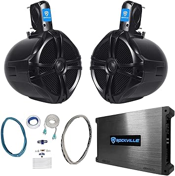 Wakeboard tower speakers and amp Clearance