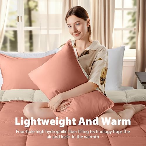 Vista 63 de KASENTEX - Conjunto de acolchado de edredón con fundas reversibles, ultra suave, hipoalergénico y lavable a máquina Turquesa Verde Mar/Azul