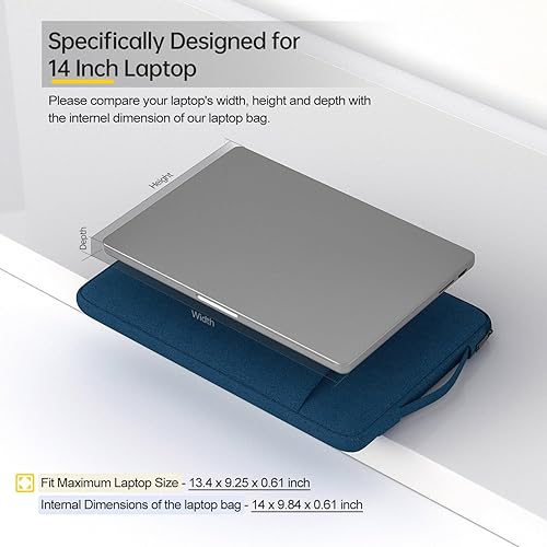 Vista 93 de Funda para laptop de 14 pulgadas para Asus Chromebook 14/Asus Vivobook 14/Zenbook 14, Lenovo ThinkPad 14/Lenovo Flex 5 14/Lenovo Yoga C940 C740