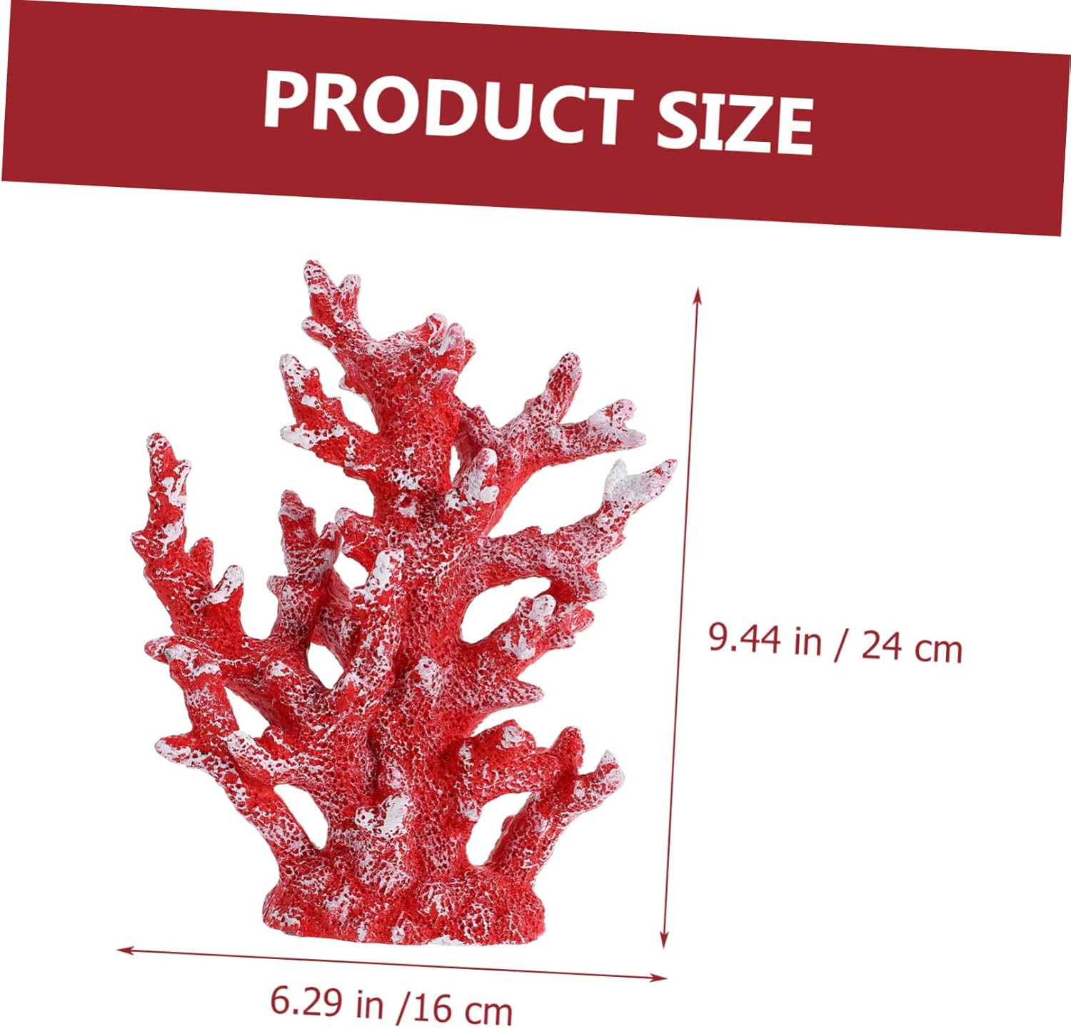 Realistic Resin Coral Fish Tank Decoration Aquatic Plant Adornment for Home Decor