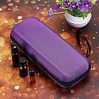 Vista 8 de Hipiwe EVA Essential Oils Carrying Case Organizer for 20 Bottles 5ml & 10ml Standard & Rollers Bottles Portable Hard Shell Travel Bag Holder for