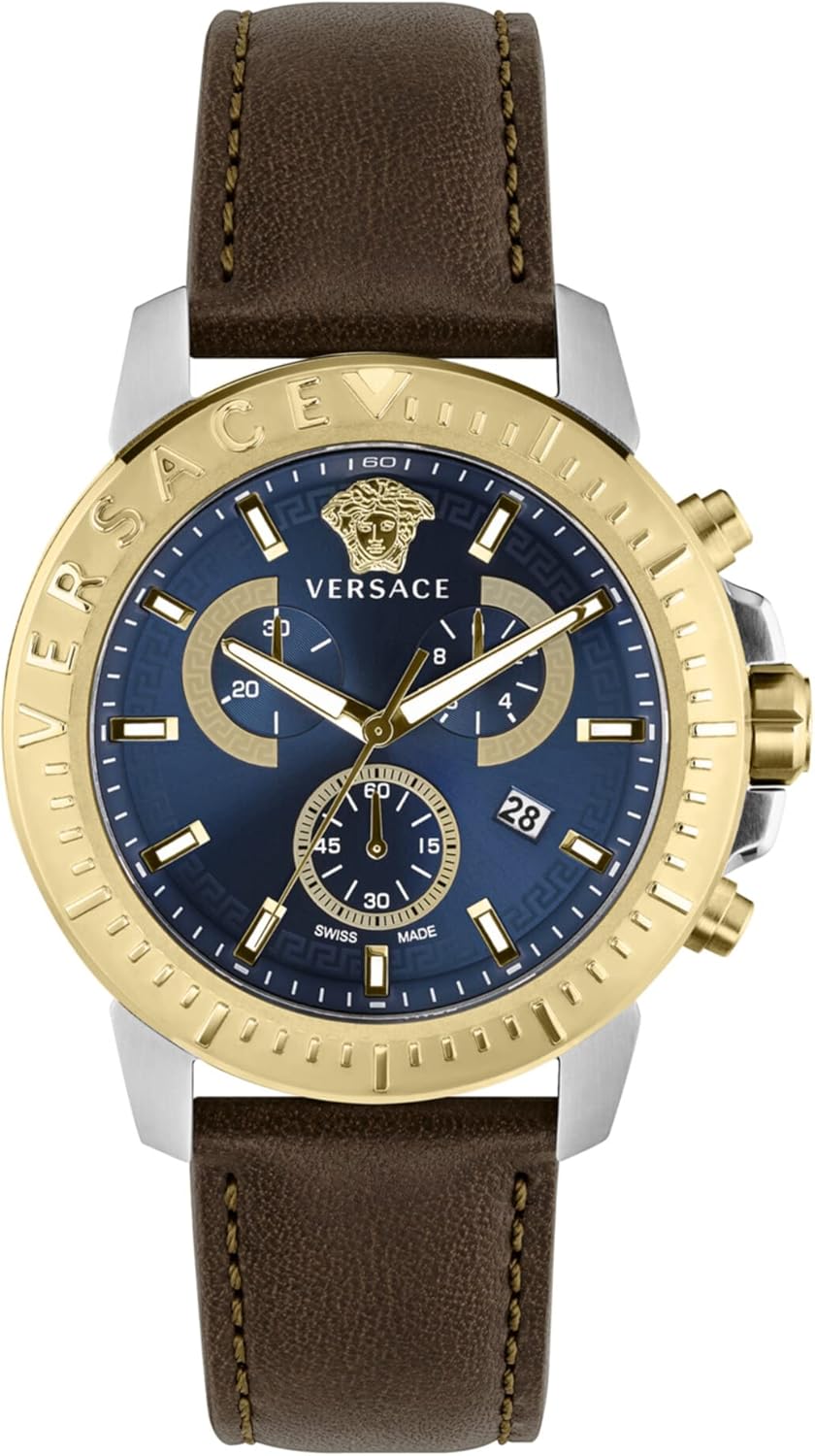 Versace New Chrono Collection Luxury Mens Watch Timepiece