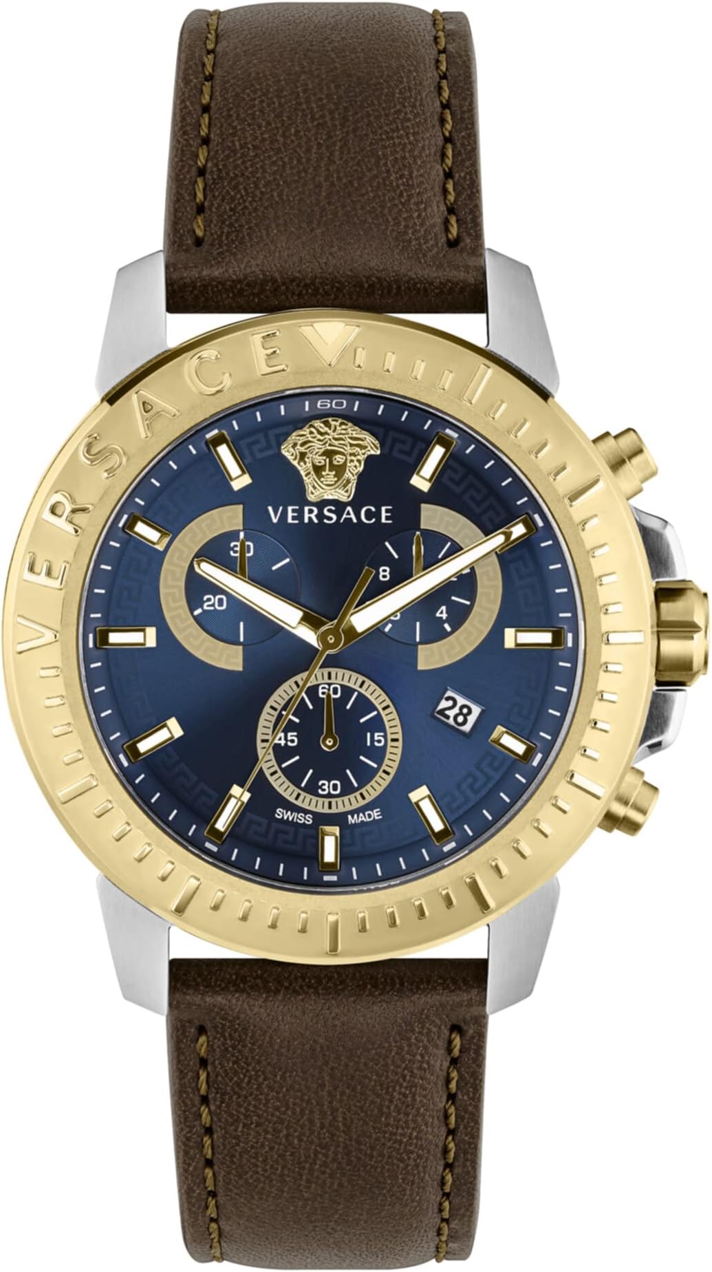 Versace New Chrono Collection Luxury Mens Watch Timepiece