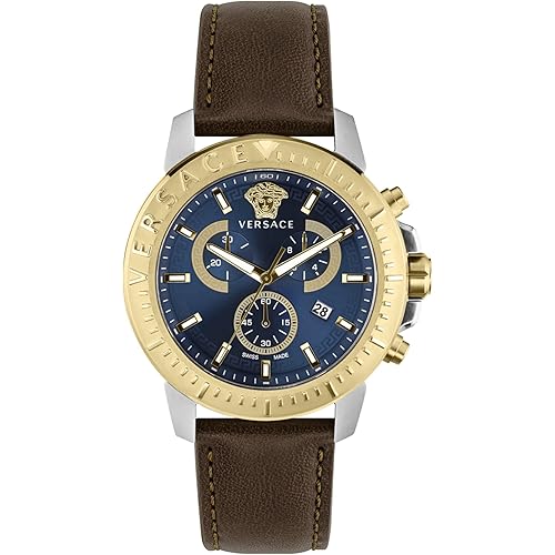 Versace New Chrono Collection Luxury Mens Watch Timepiece