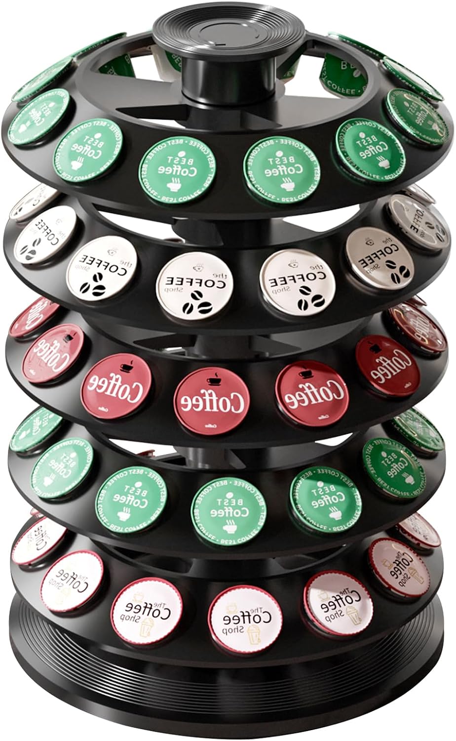 Coffee Pod Holder for OriginalLine, Coffee Pod Storage Organizer Holds 60 Coffee Pods, 360-degree Rotatable Original Capsules Carousel, New Modern for Home Office Countertop