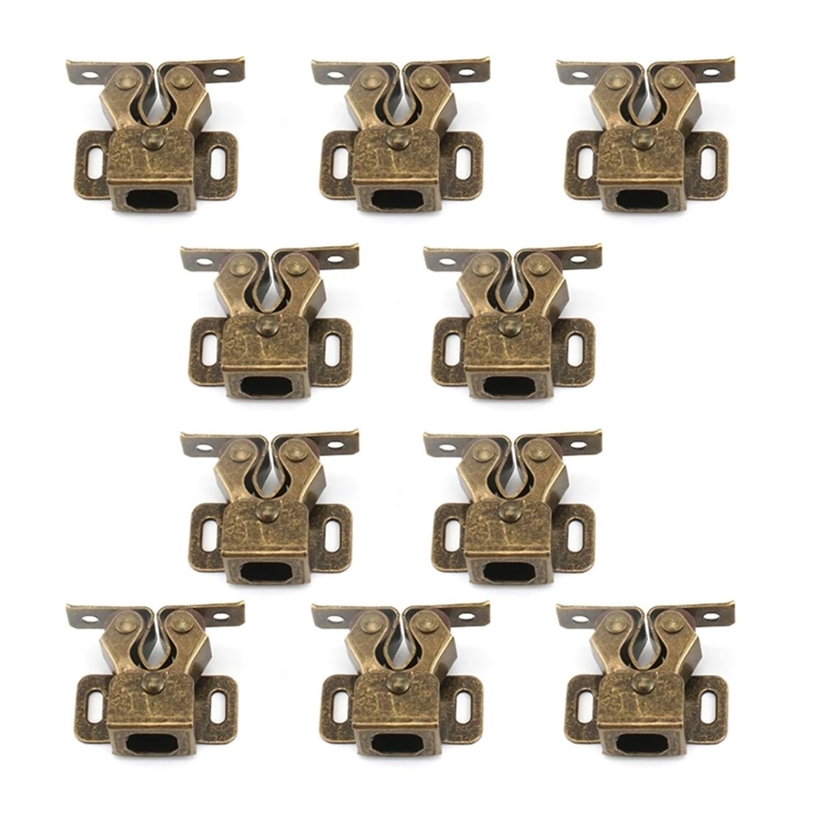Edede D 10Pcs Ouble Roller Catch Vintage Cupboar Cabinet Oor Latch Locks For Rv Camper Closet Rawer Furniture Hardware Accessories(D)