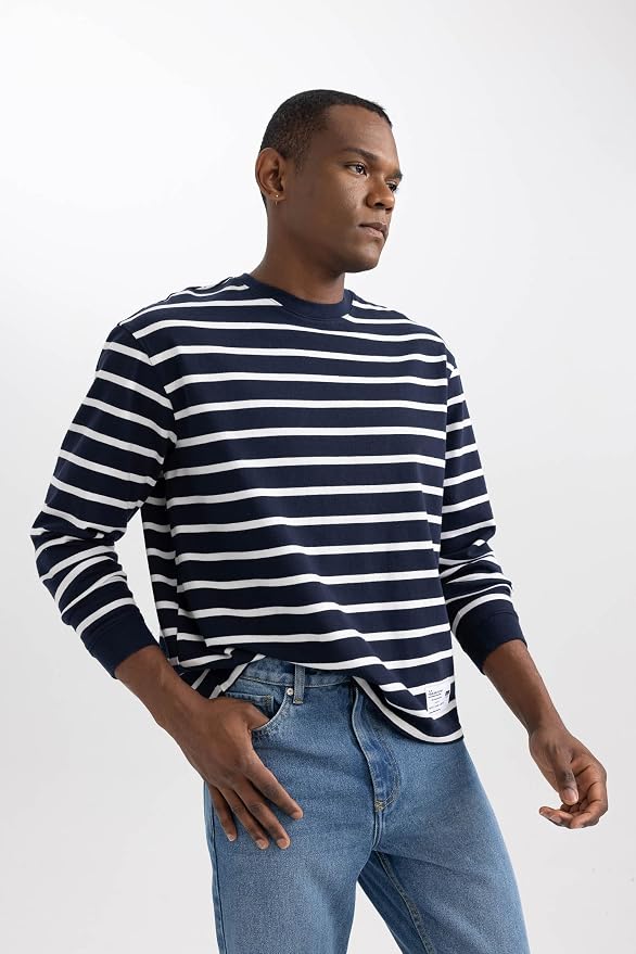 DeFacto B6495ax Maglia Di Tuta, D Kaki, S Uomo