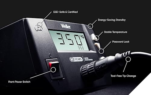 Miniatura 2 de Weller 80th Anniversary Black Series WE1010 120V Estación de soldadura  WE1010BLACK