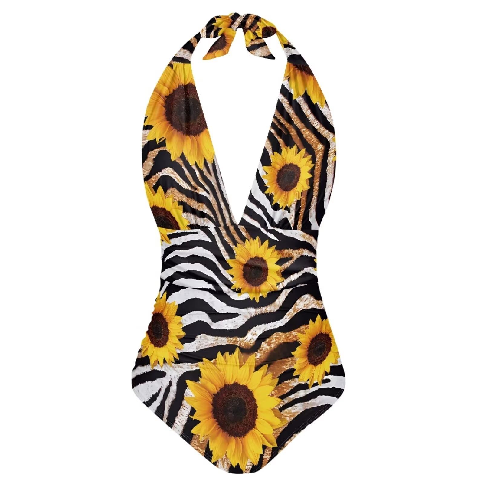 ZOUTAIRONG Women's One Piece Swimsuits Tummy Control Cutout High Cut Bathing Suit Wrap Tie Back 1 Piece Size S-3XL