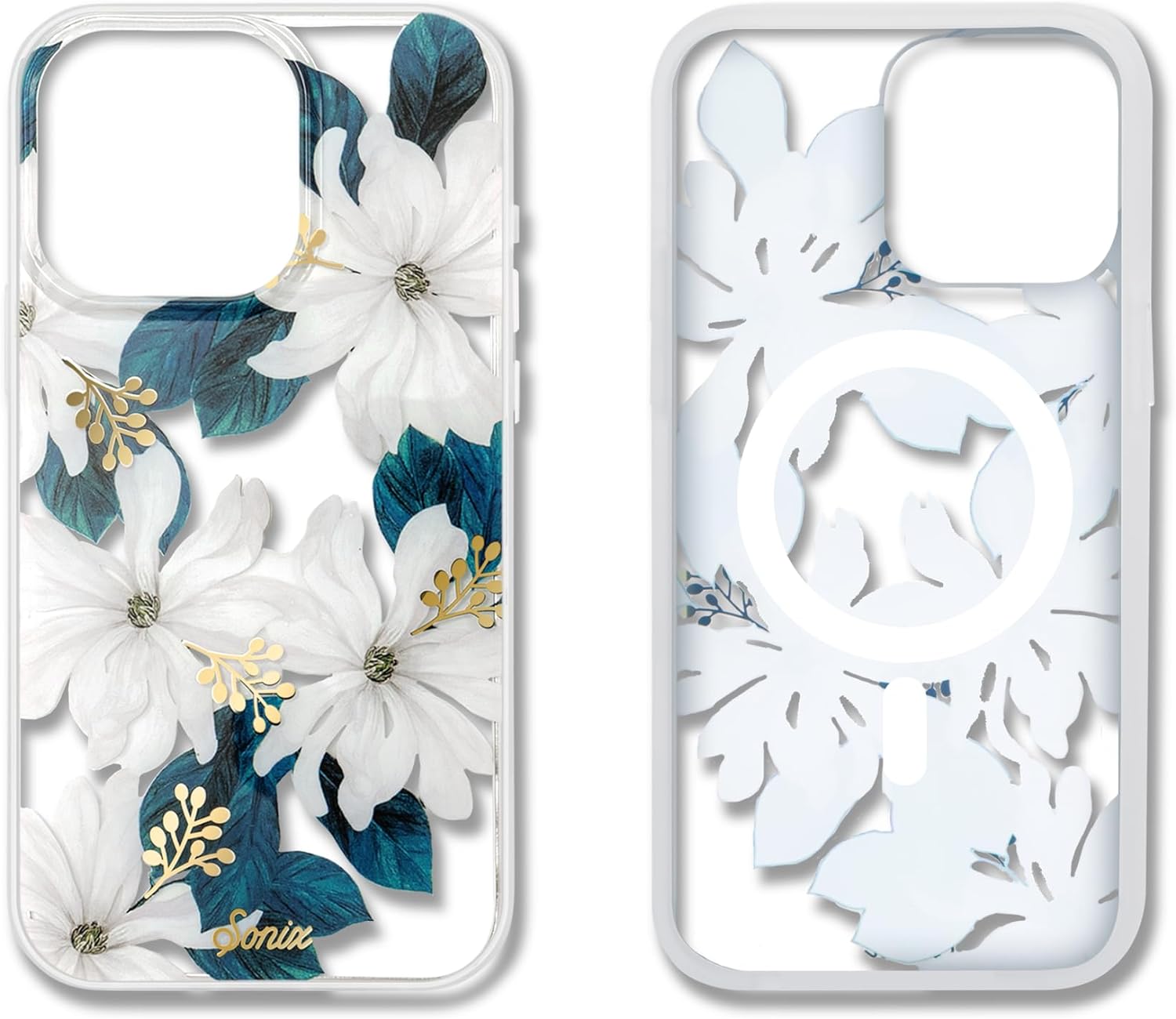 Sonix Case for iPhone 15 Pro Max | Compatible with MagSafe iPhone Case Floral | 10ft Drop Tested | Delilah Flower