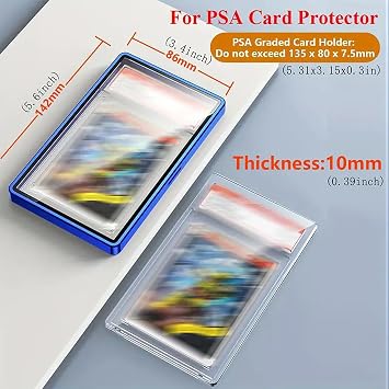 PSA & CGC Slab Protector Metal Bumper Case, Black