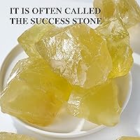 Vista 5 de Apengshi 1 piedra curativa de cristal natural de citrino crudo de 0.44 a 0.55 libras, piedras preciosas de cristal en bruto para pulir, pulir