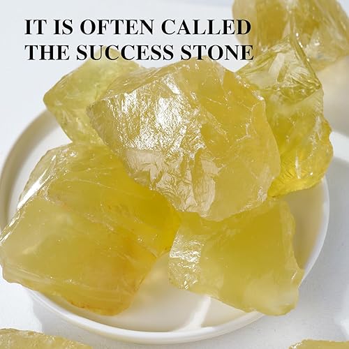 Miniatura 5 de Apengshi 1 piedra curativa de cristal natural de citrino crudo de 0.22 a 0.33 libras, piedras preciosas de cristal en bruto para pulir, pulir,