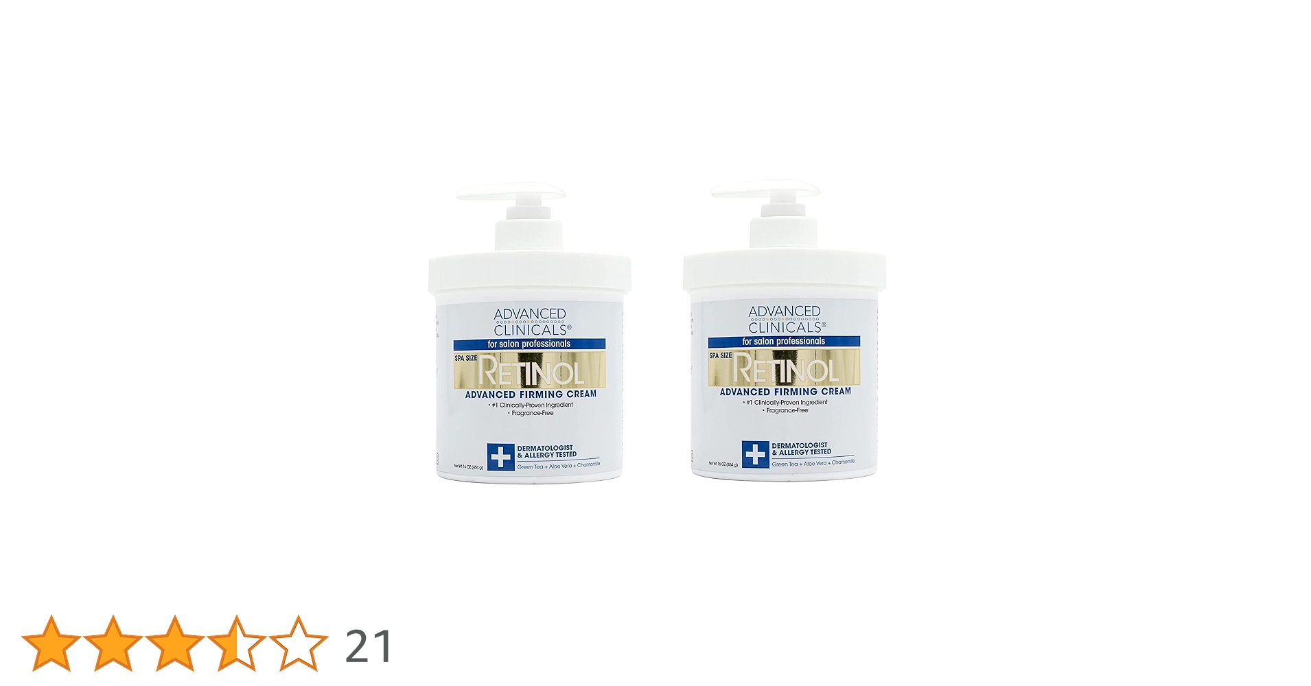 Amazon | Advanced Clinicals レチノール クリーム 454 g 2個