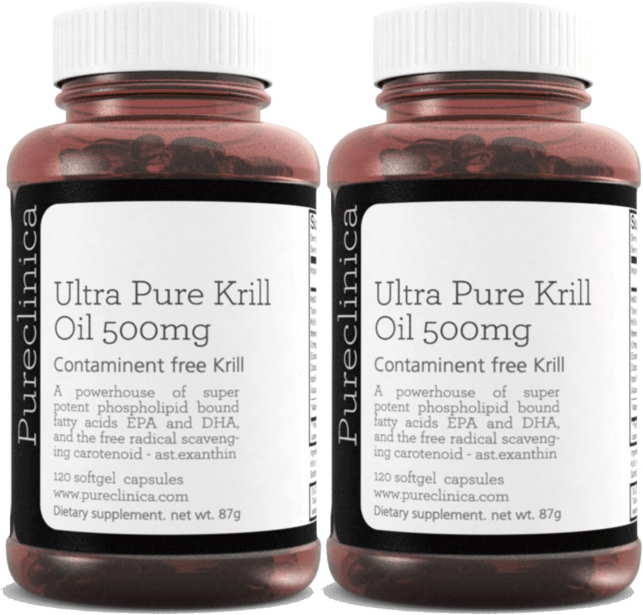 Ultra Pure Superba Krill Oil 500mg x 240 Capsules (2 Bottles