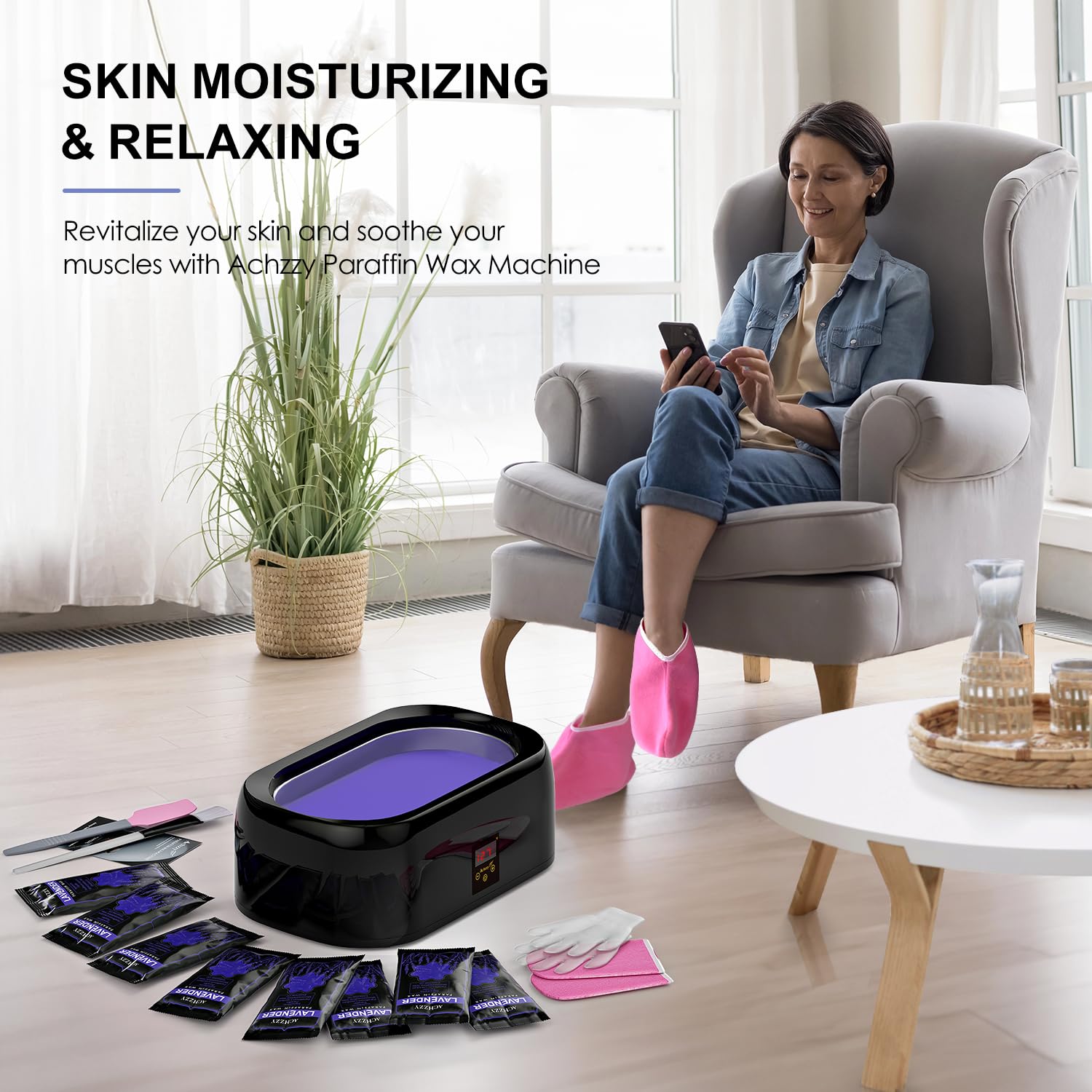 4000ml Paraffin Wax Machine for Hand and Feet with 12pcs paraffin wax