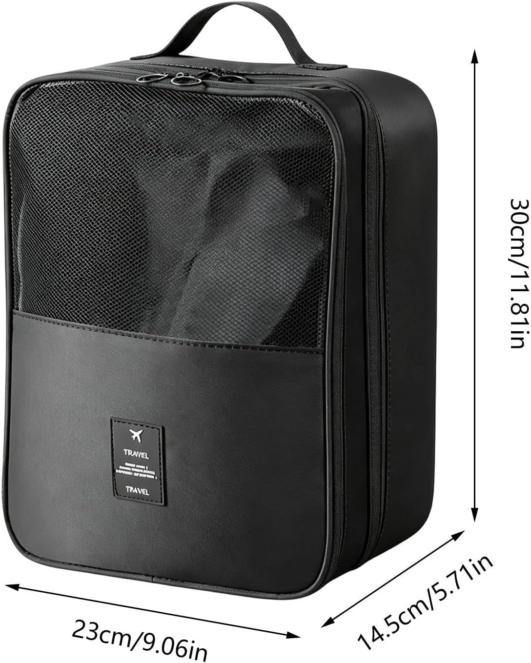 Waterproof Sneaker Bag, Portable Travel Shoe Pouch, Carrying Handle, Holder image 2