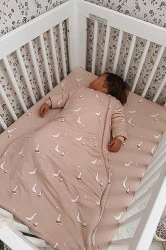 Miniatura 8 de GUNAMUNA Saco de dormir unisex de manga larga para bebé, saco de dormir acogedor de rayón para la siesta, 1.0 TOG, fácil cambio de pañales