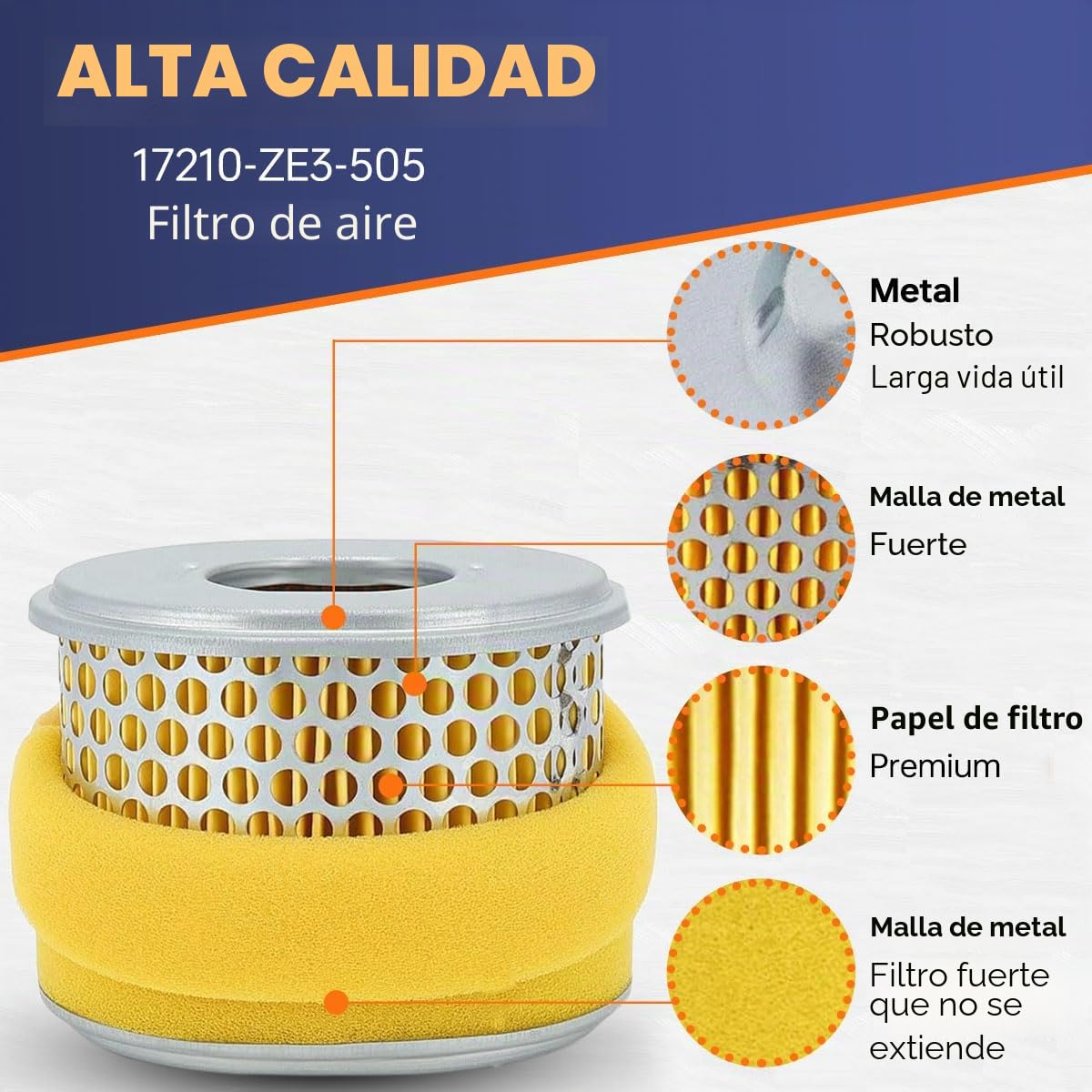 ZAMDOE Paquete de 3 filtros de aire para Honda GX340 GX390 11HP 13HP Filtro de aire de motor Reemplazo para 17210-ZE3-505 17210-ZE3-010 17210-ZE3-515 Filtro de aire compatible para Toro 22308 22330