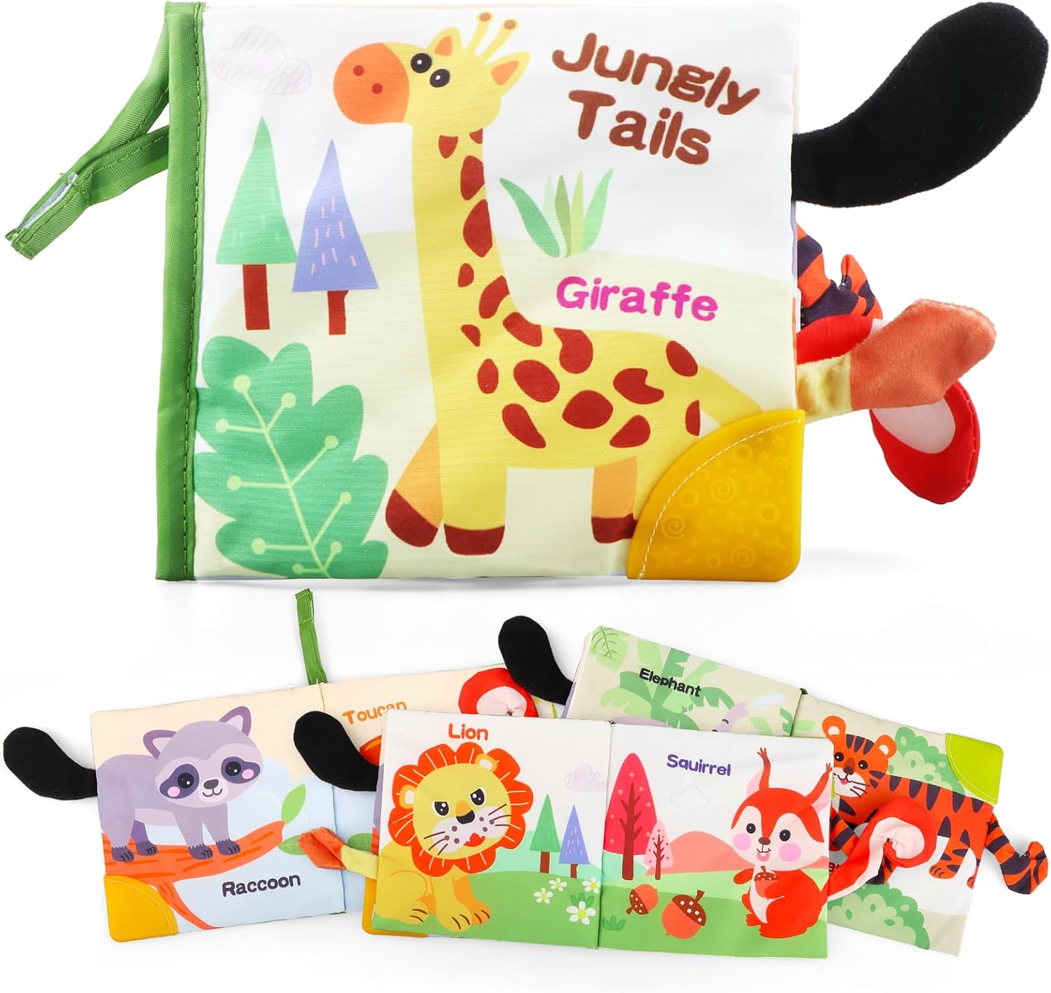 Baby Books 0-6 Months, Infant Tummy Time Toy 6-12 Months Touch Feel Book Travel Toy Gifts for Boys Girls 0-3 Months Baby Shower Birthday Easter Basket Stuffers