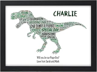 Will you be our Page Boy, Usher, Best Man Gifts Dinosaur Gifts for Page Boys, Usher - Will You Be Presents for Wedding Party Favours - A5, A4, A3 Prints and Frames