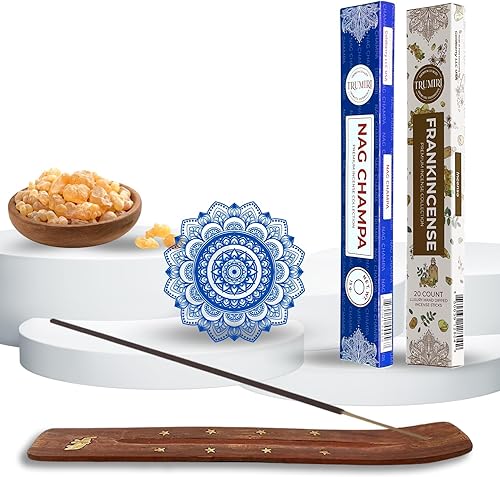 Vista 221 de Trumiri Incense Sticks - Combo Pack of 40 Insence-Sticks - 20 Rose + 20 Lavender - Insenses - Insents - Incents - Inscense - Incence - Incienso