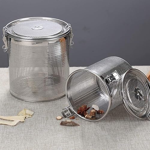 Miniatura 9 de Hemoton Infusor de bolas de té de malla de acero inoxidable para condimentos, filtro de cocina, cesta coladora para especias y té de hojas sueltas
