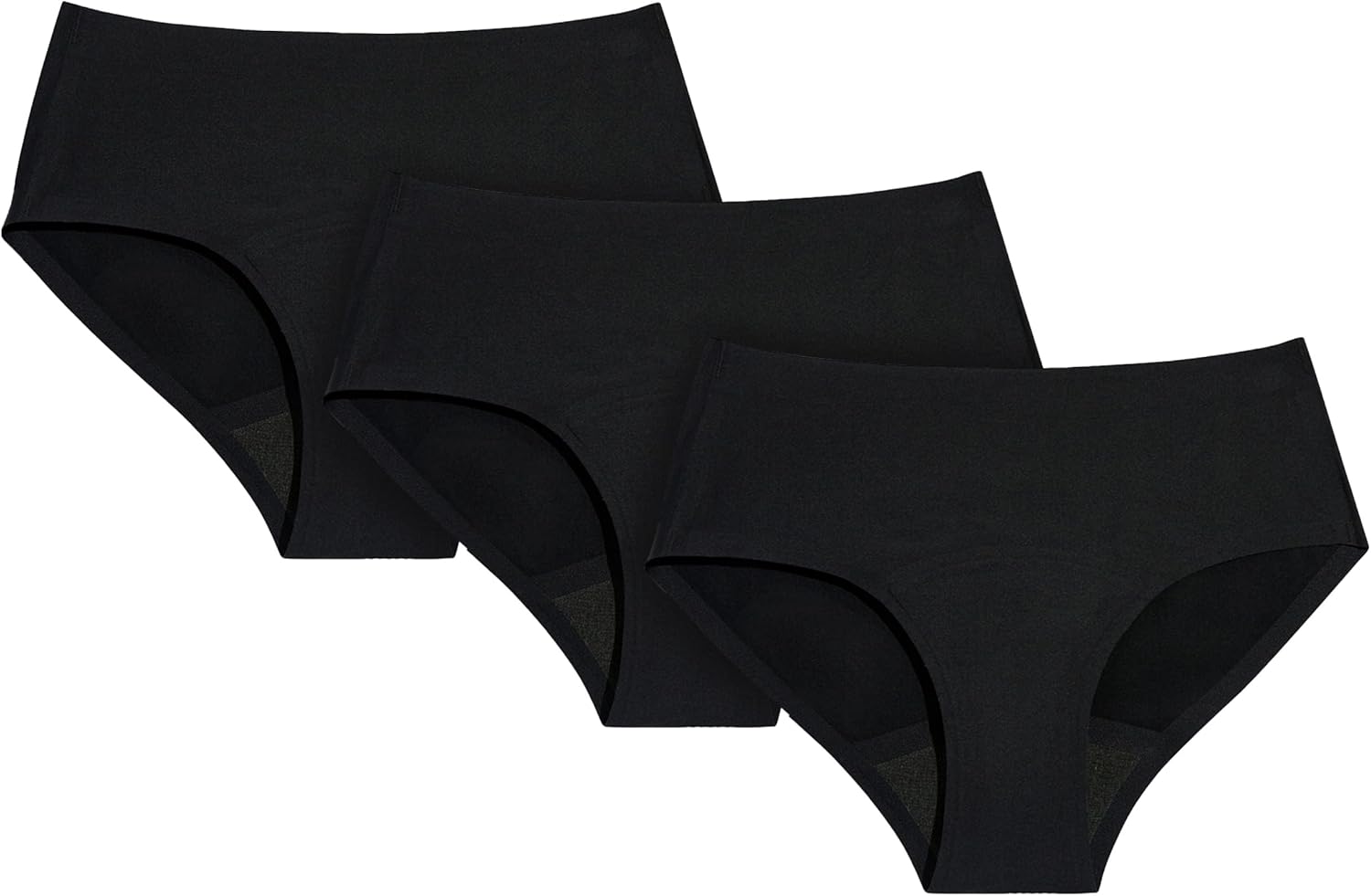 KNIX KT Teen Girls Super Leakproof No-Show Boyshort 3-Pack – Heavy Flow, Reusable Absorbent Menstrual Underwear
