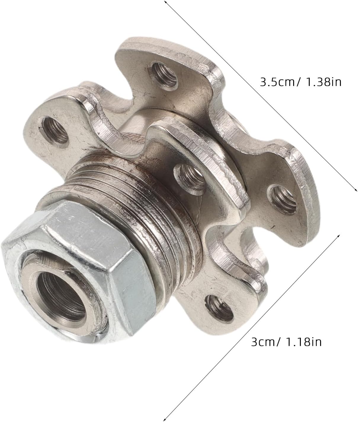 Rotary Torque Damper Hinge - 360° Swivel Adjustable Torque Damper 0-12.0Nm - Position Control Friction Hinge with 7mm Hole for Mechanical Equipment