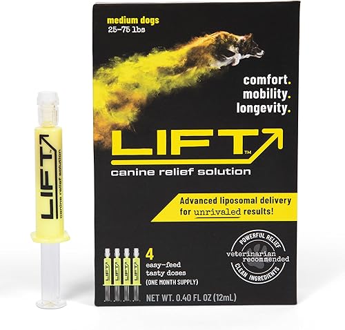 Summit Animal Lift - Suplemento de salud para aliviar el dolor canino, vitamina de apoyo para la cadera y las articulaciones, cronroitina líquida