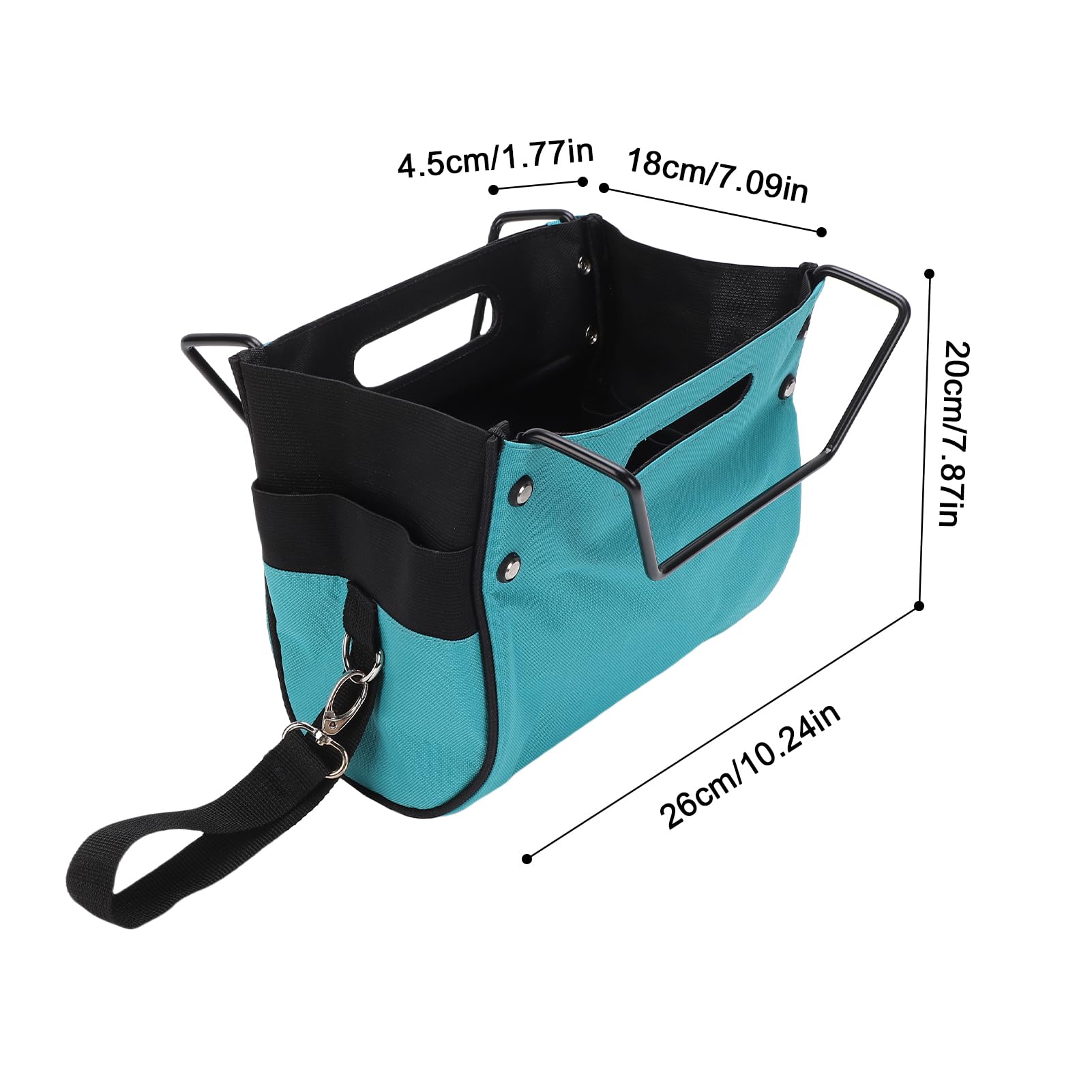 Cocoarm Borsa Porta Attrezzi a Scala, Organizzatore in Tessuto Oxford 600D con Multiple Tasche e Passante per Martello, per Attrezzi di Manutenzione e Riparazione per Scale a Pioli