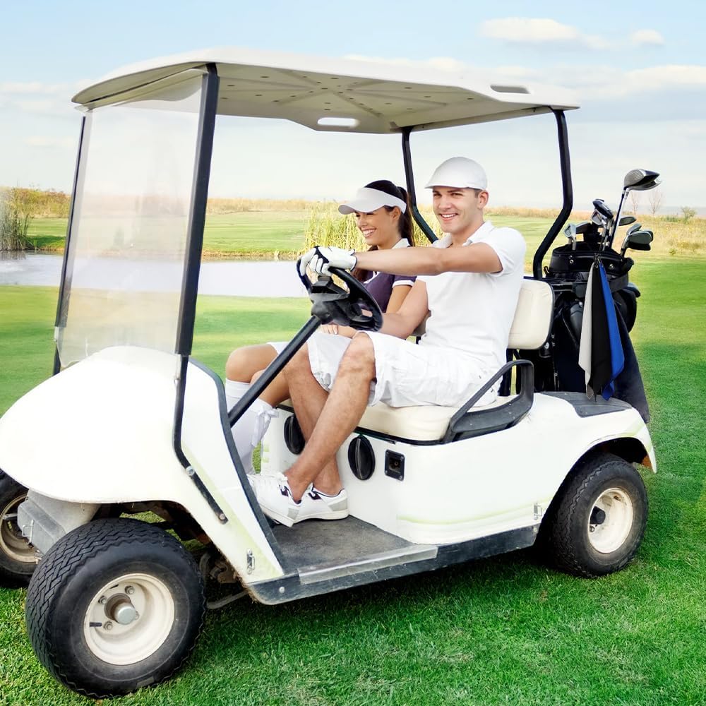 Golf Towels for Golf Bags for Men Women, 4 Pack Microfiber Golf Towels (16" X 16") with Carabiner Clip Bag Towel Accessories for Men Clearance Club Grip Shoe Groove Ball Cleaner - Image 5