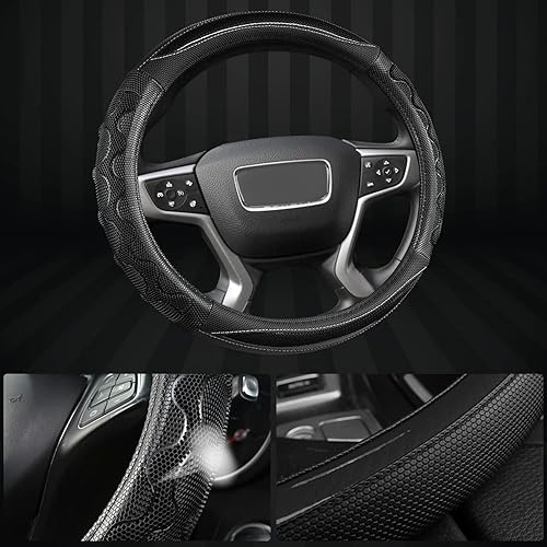 Miniatura 3 de GIANT PANDA Cubierta Del Volante Para GMC Sierra, 15.5-16 Pulgadas - Azul