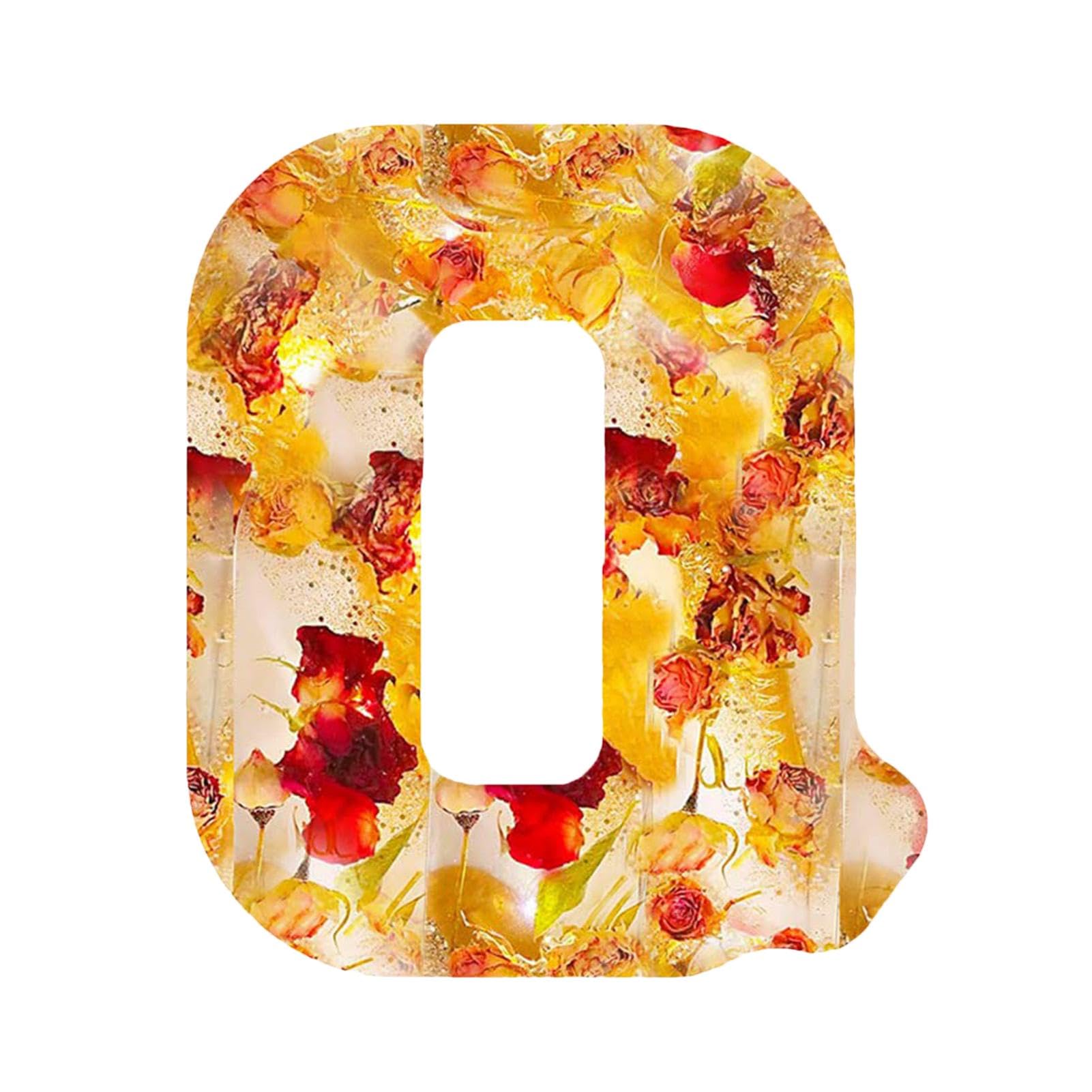 Floral Resin Alphabet Night Light, Floral Resin Night Light, Dried Flower Led Lamp, LED Resin Flower Lamp, Alphabet Floral Night Light, Alphabet LED Letter Light, Creative Table Light Night Lamp
