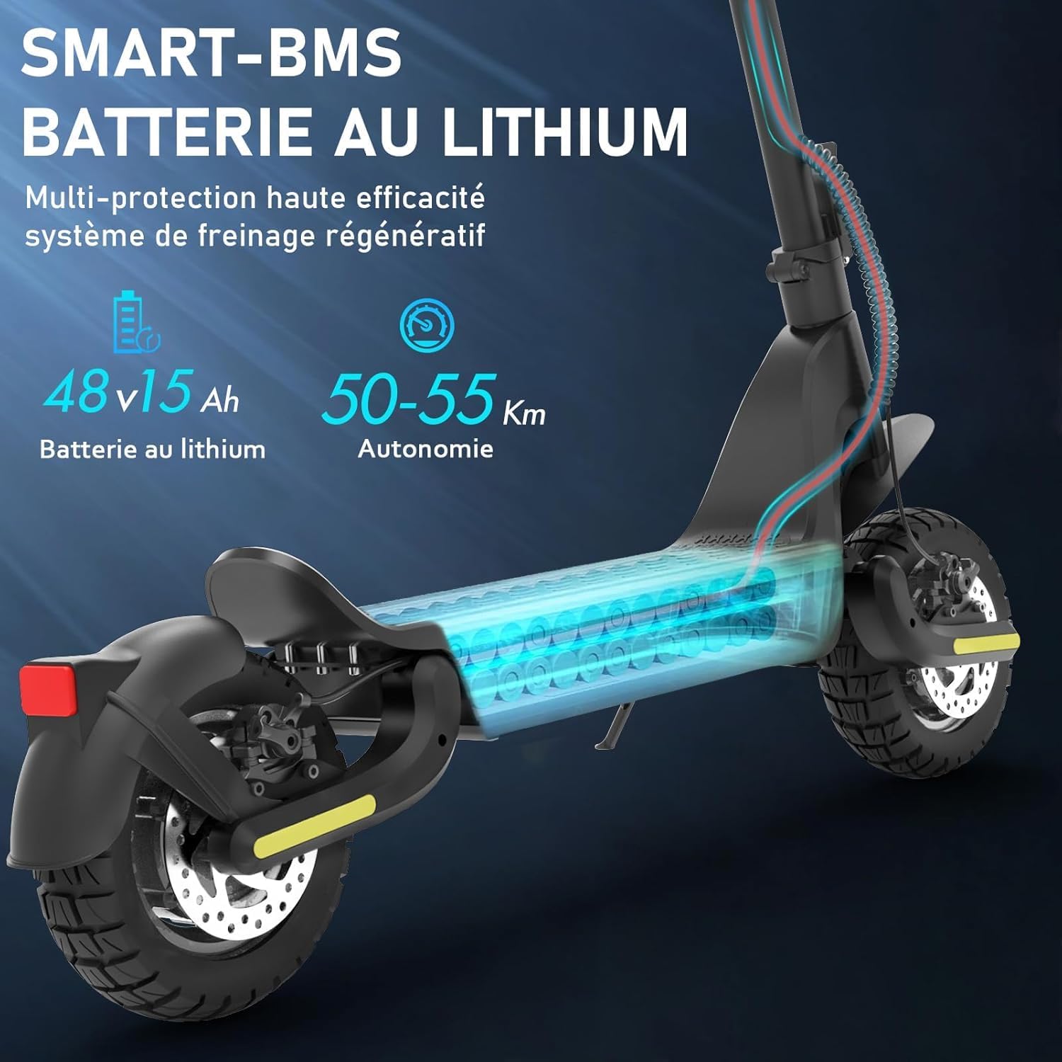 TODIMART X5 Electric Scooter battery compartment illustration