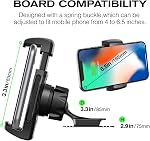 JIMISHA Car Phone Holder Phone Car Mount with Stick On Base Cell Phone Car Mount Sticky Adhesive Mount Holder for for 4 inches to 6.5 inches Smartphones