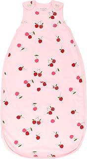 Ecolino Organic Cotton Baby Sleep Sack - 2-Way Zipper Baby Wearable Blanket - Infant to Toddler Sleeping Bag Sack - 2 Months - 2 Years - Cherry