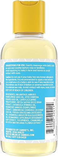 Miniatura 8 de Zarbee's Aceite de masaje para bebés, calmante y calmante con lavanda y manzanilla para ayudar a dormir, botella de 4 onzas
