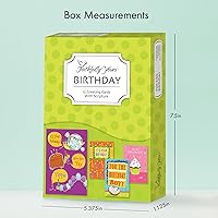 Vista 9 de Faithfully Yours Tarjetas de cumpleaños diseñadas, surtido de tarjetas de felicitación lindas en caja, para el cumpleaños de niños con versos