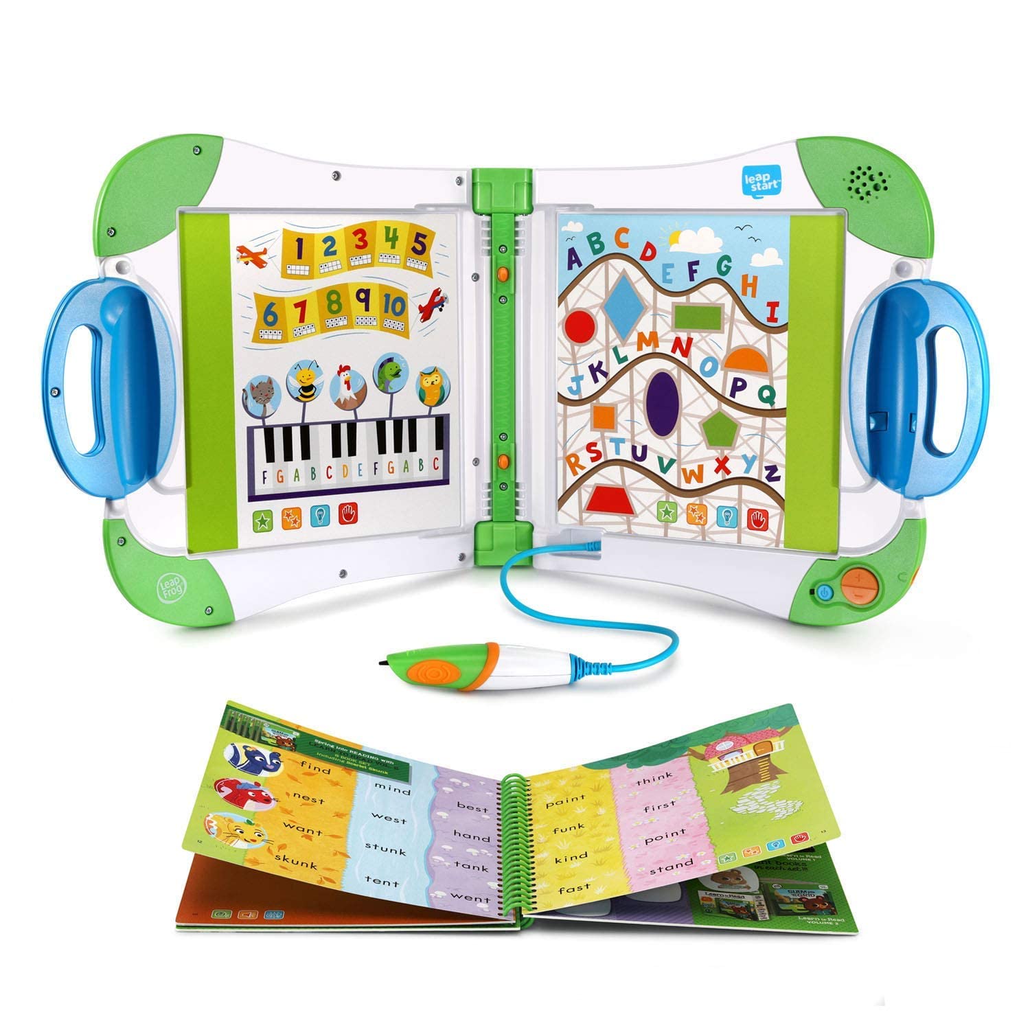 LeapFrog LeapStart Interactive Learning System, Green, Multicolor, Engaging Educational Toy for Preschoolers, Teaches Early Math, Reading, and Problem-Solving Skills, Ideal for Kids Aged 2–7 Years