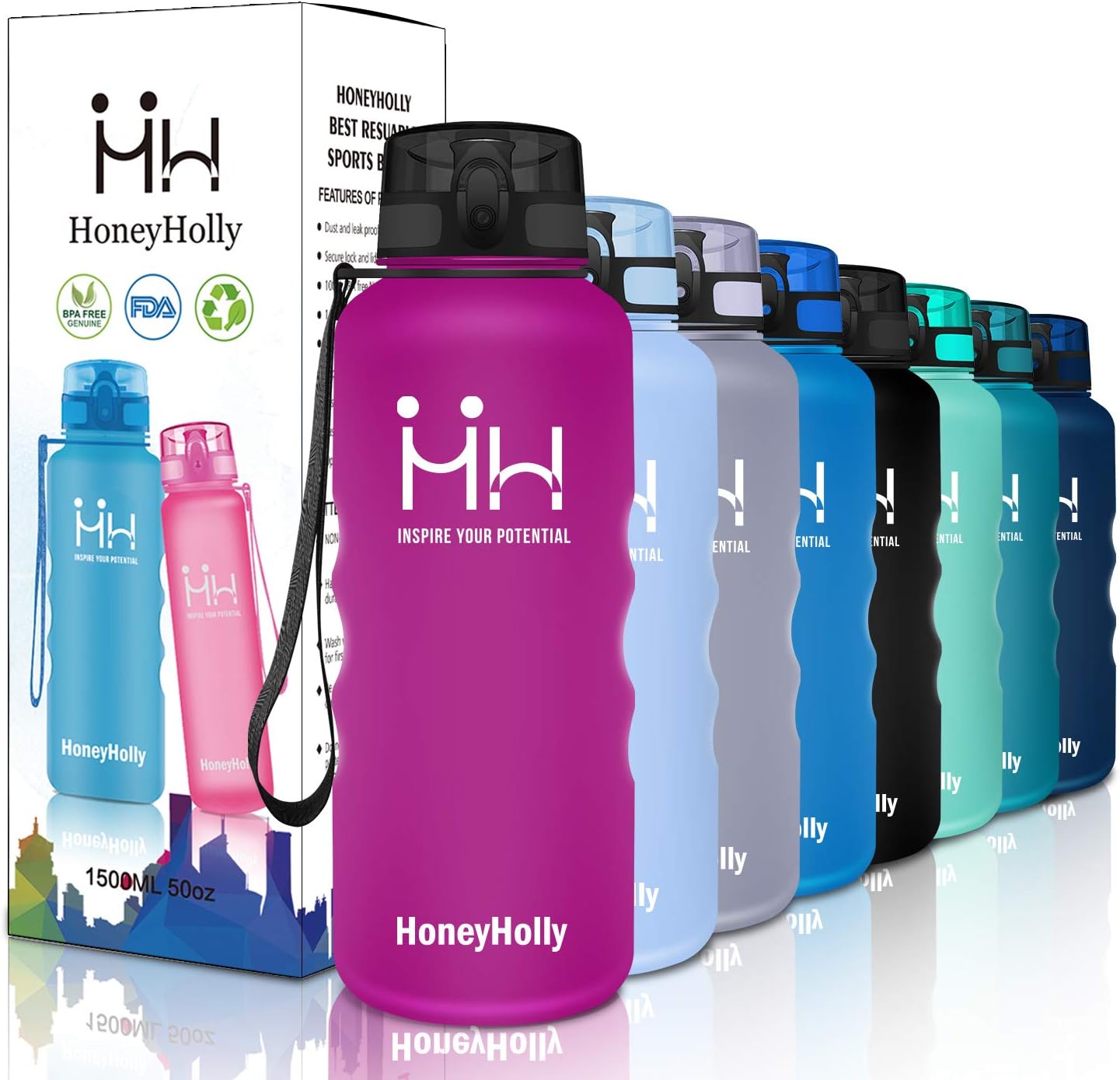 accendere la bottiglia d'acqua per i bambini